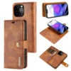 Brown IPhone 13 Pro Max DG.Ming Magnetic Detachable Wallet Case With Card Slots