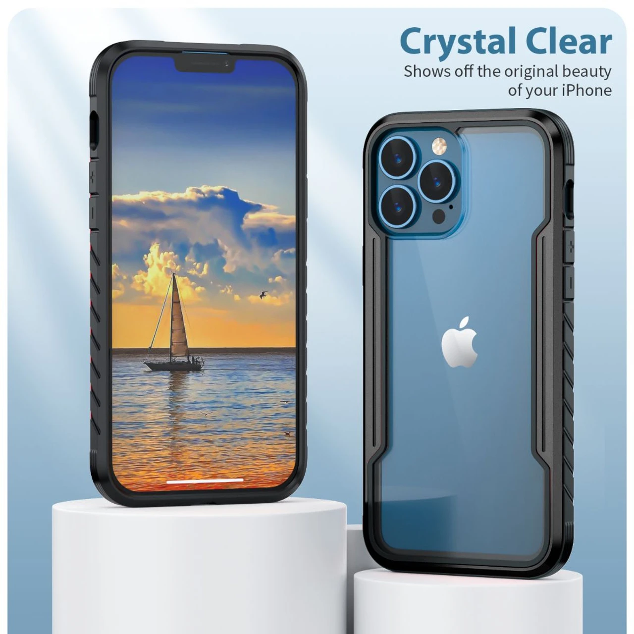 Black IPhone 13 Pro Max Military Drop-Proof Aluminum Alloy Acrylic Case 8 Black IPhone 13 Pro Max Military Drop-Proof Aluminum Alloy Acrylic Case - Image 8