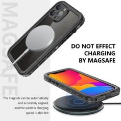 Black Waterproof Dirtproof Shock Proof Case For IPhone 13 Pro Max -Cheap NewCase Store iphone 13 pro max waterproof case 007 36318.1690165149
