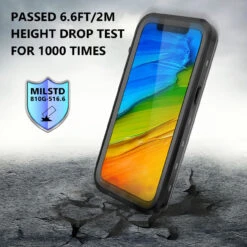 Black IPhone 13 Pro Waterproof Underwater Shock Proof Case -Cheap NewCase Store iphone 13 pro waterproof case 006 12406.1682992351