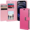 Hot Pink IPhone 13 Mini Mercury Rich Diary Card Holder Wallet