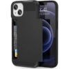 Black Slide Armor Credit Card Holder Case For IPhone 13