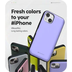 Lilac IPhone 14 Mercury Magnetic Door Bumper Card Holder Case -Cheap NewCase Store iphone 14 mercury magnetic door case lilac 3 03505.1671016532