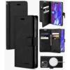Black Genuine Mercury Mansoor Diary Wallet Case For IPhone 14