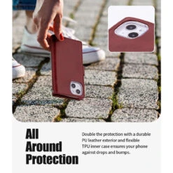 Wine Genuine Mercury Mansoor Diary Wallet Case For IPhone 14 -Cheap NewCase Store iphone 14 mercury mansoor diary wallet wine 7 25064.1679972930