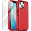 Red IPhone 14 Tradies Heavy Duty Military Defender Case