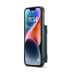 Green IPhone 14 Plus DG.Ming M2 Leather Case Removable Wallet Cover -Cheap NewCase Store iphone 14 plus dg ming m2 series green 3 54095.1700649852