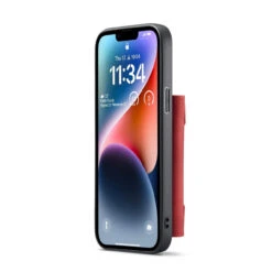 Red IPhone 14 Plus DG.Ming M2 Series 3-Fold Multi Card Wallet Case -Cheap NewCase Store iphone 14 plus dg ming m2 series red 3 38967.1700649854