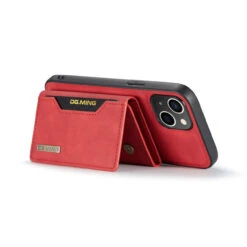 Red IPhone 14 Plus DG.Ming M2 Series 3-Fold Multi Card Wallet Case -Cheap NewCase Store iphone 14 plus dg ming m2 series red 4 48258.1700649854