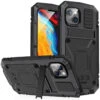 Black IPhone 14 Plus Full Body Extreme Tradies Metal Defender Case