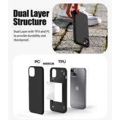 Black IPhone 14 Plus Mercury Slim Shock Proof Magnetic Door Case -Cheap NewCase Store iphone 14 plus mercury magnetic door case black 5 80946.1671016540