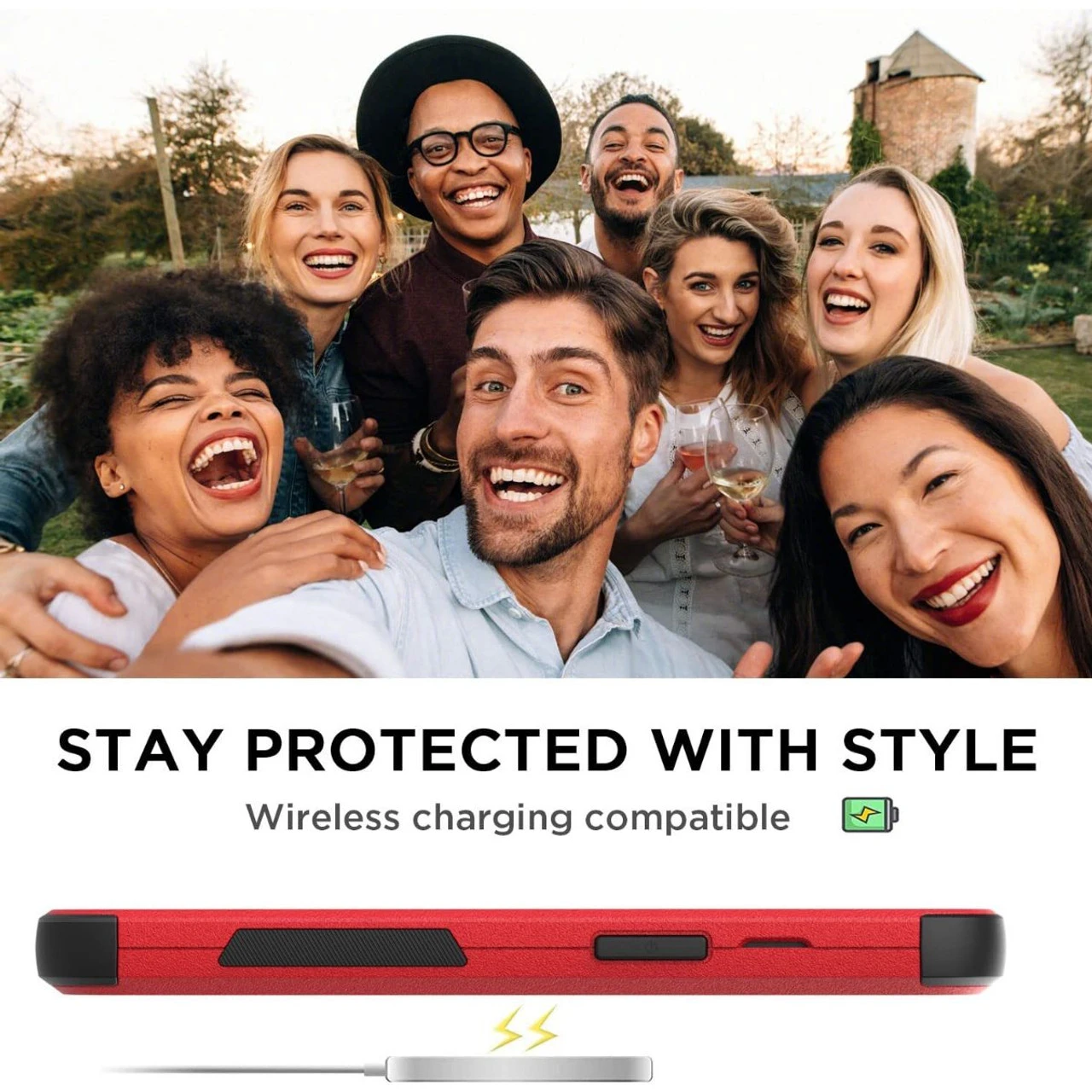 Red Heavy Duty Military Defense Drop Proof Case For IPhone 14 Plus 5 Red Heavy Duty Military Defense Drop Proof Case For IPhone 14 Plus - Image 5