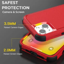 Red Heavy Duty Military Defense Drop Proof Case For IPhone 14 Plus 13 Red Heavy Duty Military Defense Drop Proof Case For IPhone 14 Plus -Cheap NewCase Store iphone 14 plus military grade defender case red 7 47485.1673678514