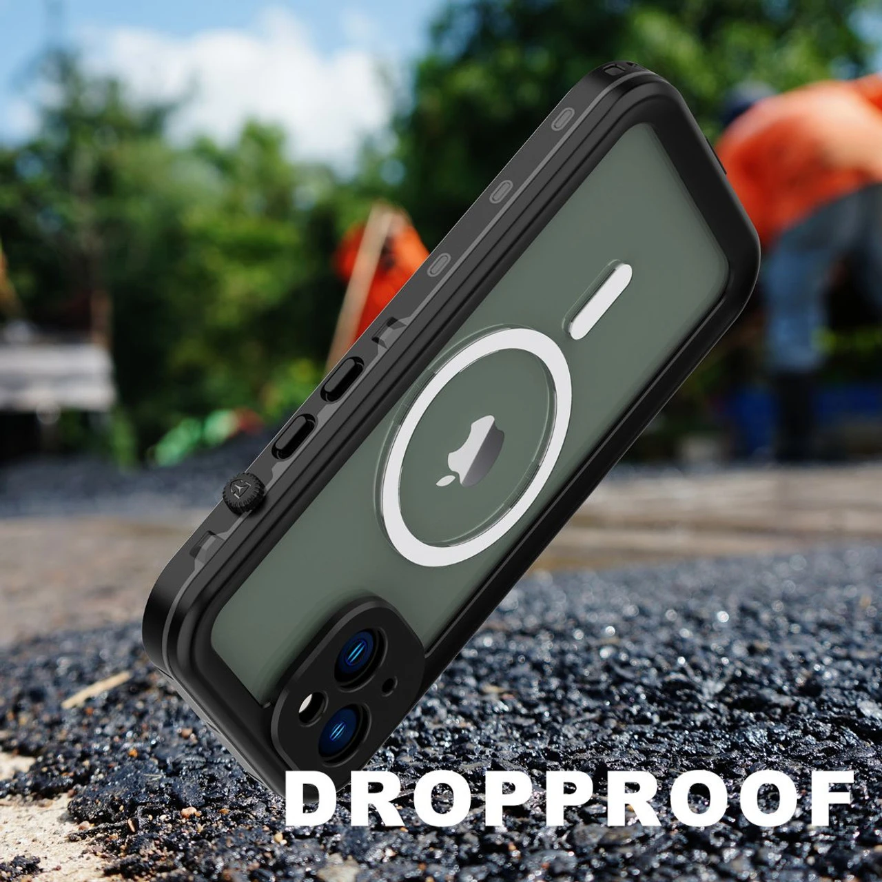 Black Waterproof Heavy Duty Magsafe Case For IPhone 14 Plus 18 Black Waterproof Heavy Duty Magsafe Case For IPhone 14 Plus - Image 18