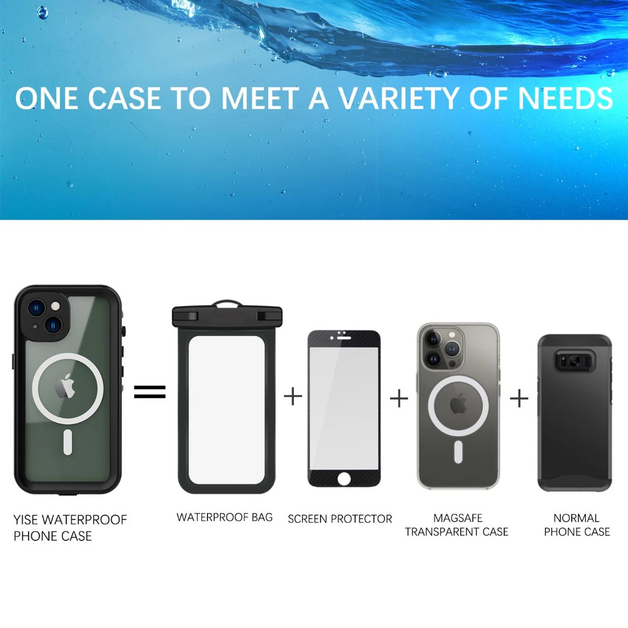 Black Waterproof Heavy Duty Magsafe Case For IPhone 14 Plus 2 Black Waterproof Heavy Duty Magsafe Case For IPhone 14 Plus - Image 2