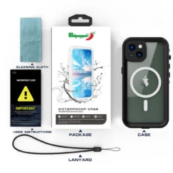 Black Waterproof Heavy Duty Magsafe Case For IPhone 14 Plus 23 Black Waterproof Heavy Duty Magsafe Case For IPhone 14 Plus -Cheap NewCase Store iphone 14 plus waterproof case black 5 65885.1691406858