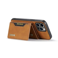 Brown IPhone 14 Pro DG.Ming M2 Magnetic Detachable Mini Wallet Case -Cheap NewCase Store iphone 14 pro dg ming m2 series brown 4 64697.1700649857