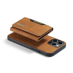 Brown IPhone 14 Pro DG.Ming M2 Magnetic Detachable Mini Wallet Case -Cheap NewCase Store iphone 14 pro dg ming m2 series brown 5 50406.1700649857
