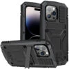 Black IPhone 14 Pro Extreme Military Grade Metal Defender Case