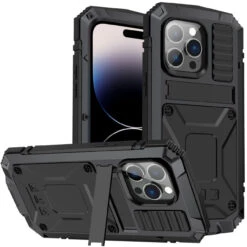 Black IPhone 14 Pro Extreme Military Grade Metal Defender Case