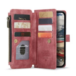 Red CaseMe C30 Wallet: Zipper Folio & Wrist Strap - IPhone 14 Pro Max 11 Red CaseMe C30 Wallet: Zipper Folio & Wrist Strap - IPhone 14 Pro Max -Cheap NewCase Store iphone 14 pro max caseme c30 red 3 68357.1692846698
