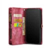 Red IPhone 14 Pro Max Multi-functional 2 In 1 Purse Wallet Magnetic Case