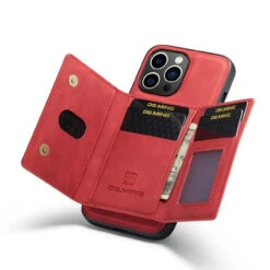 Red DG.Ming M2 Magnetic Detachable Mini Wallet Case For IPhone 14 Pro Max -Cheap NewCase Store iphone 14 pro max dg ming m2 series red 6 20542.1700649868
