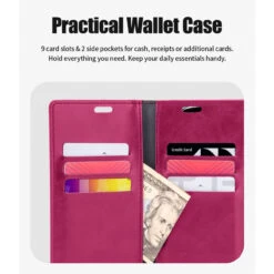 Hot Pink Genuine Mercury Mansoor Diary Wallet Case For IPhone 14 Pro Max -Cheap NewCase Store iphone 14 pro max mercury mansoor diary wallet hot pink 4 38882.1690247049