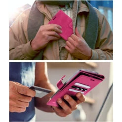 Hot Pink Genuine Mercury Mansoor Diary Wallet Case For IPhone 14 Pro Max -Cheap NewCase Store iphone 14 pro max mercury mansoor diary wallet hot pink 7 45541.1690247049