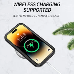 Black IPhone 14 Pro Max Tradies Military Defender Heavy Duty Case -Cheap NewCase Store iphone 14 pro max military grade defender case black 5 04072.1691725154