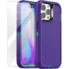 Purple Rugged Full Body Heavy Duty Shock Proof Case For IPhone 14 Pro Max