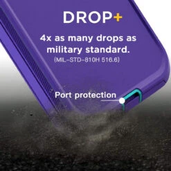 Purple Rugged Full Body Heavy Duty Shock Proof Case For IPhone 14 Pro Max 10 Purple Rugged Full Body Heavy Duty Shock Proof Case For IPhone 14 Pro Max -Cheap NewCase Store iphone 14 pro max military grade defender case purple 4 67909.1673678499