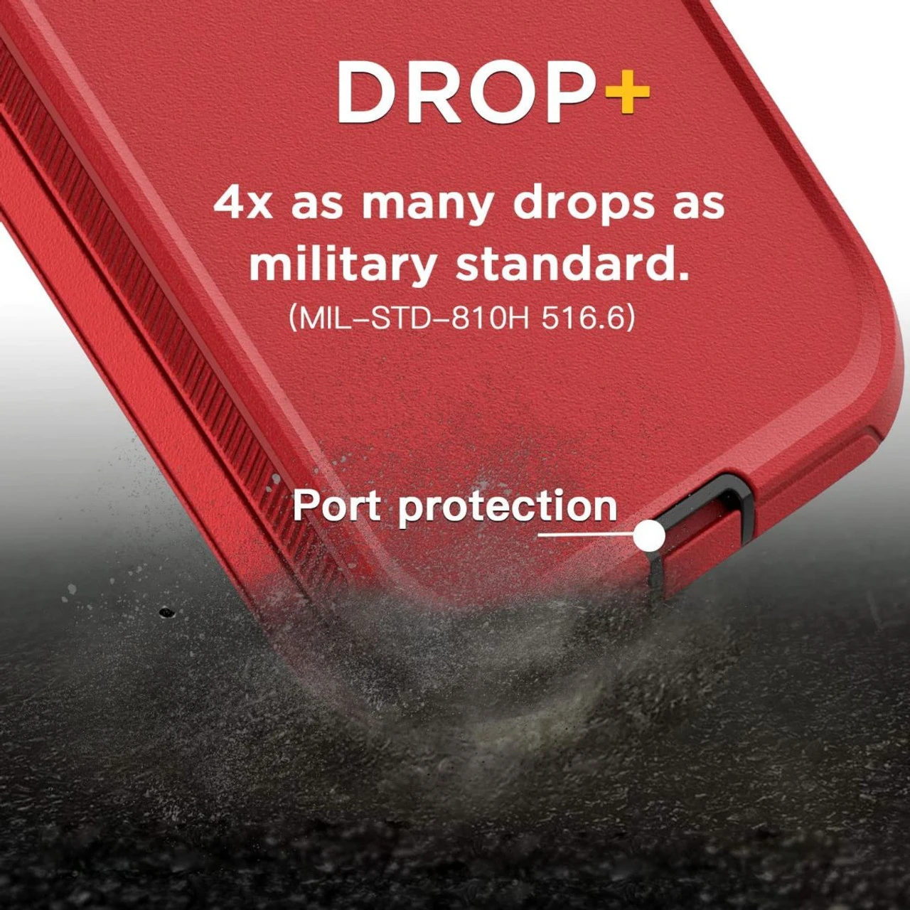 Red Military Full Body Shock Proof Defender Case For IPhone 14 Pro Max 7 Red Military Full Body Shock Proof Defender Case For IPhone 14 Pro Max - Image 7