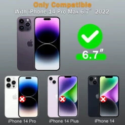 Black Military Shock Proof Defender Holster Case For IPhone 14 Pro Max -Cheap NewCase Store iphone 14 pro max military grade defender holster case black 7 76628.1690335540