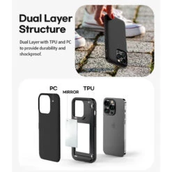 Black Goospery Slim Magnetic Door Credit Card Case For IPhone 14 Pro -Cheap NewCase Store iphone 14 pro mercury magnetic door case black 7 26297.1671016537