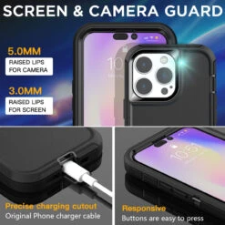 Front Page -Cheap NewCase Store iphone 14 pro military grade defender case black 2 18622.1691725135