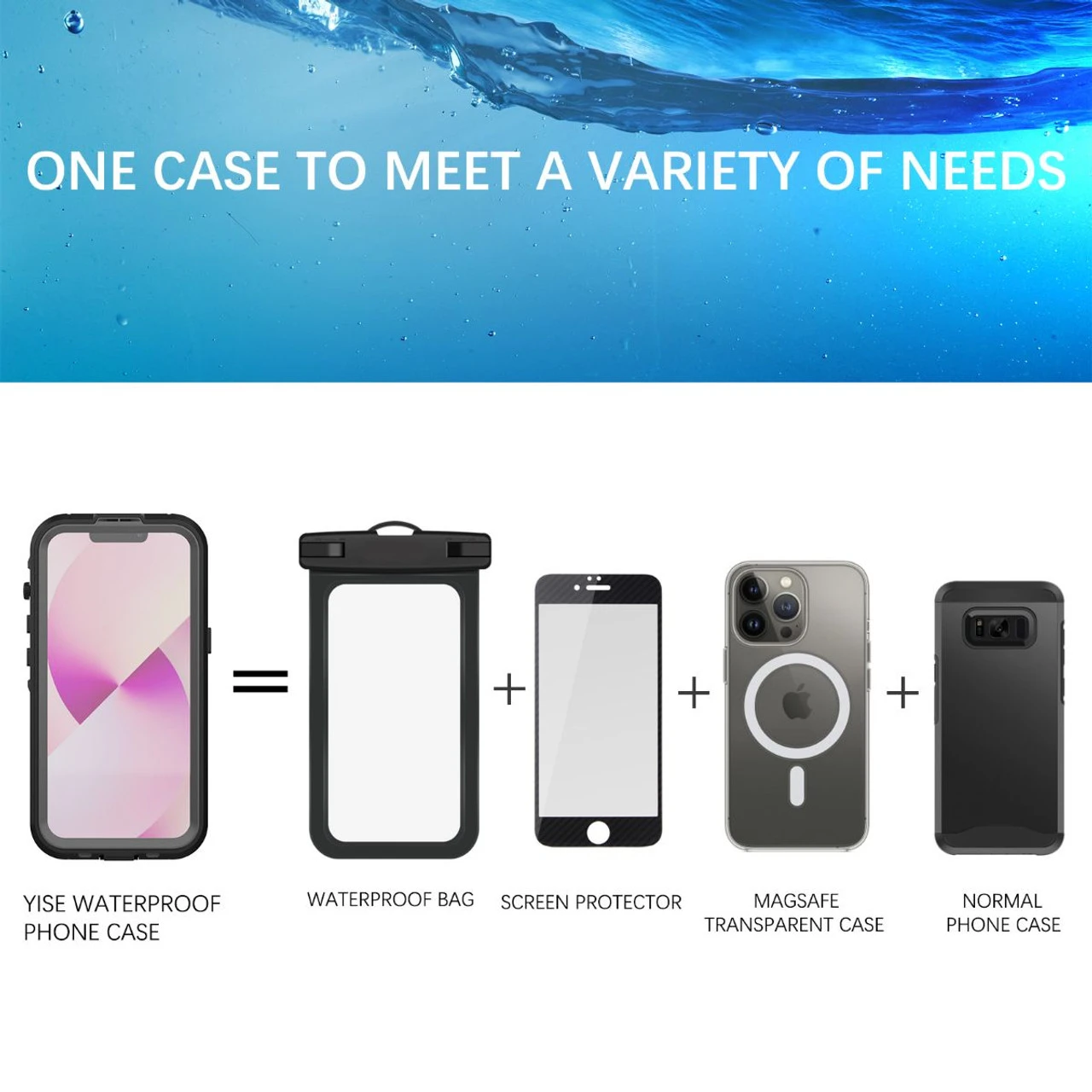 Black Waterproof Heavy Duty Magsafe Case For IPhone 14 5 Black Waterproof Heavy Duty Magsafe Case For IPhone 14 - Image 5