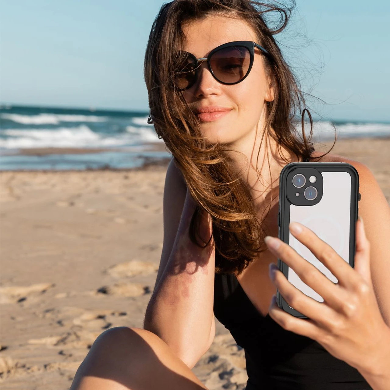 Black Waterproof Heavy Duty Magsafe Case For IPhone 14 4 Black Waterproof Heavy Duty Magsafe Case For IPhone 14 - Image 4