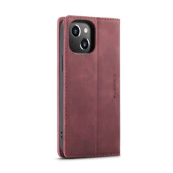 Wine IPhone 15 CaseMe Compact Flip Magnetic Wallet Case -Cheap NewCase Store iphone 15 caseme slim wallet case wine 3 28986.1696480837