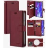 Wine IPhone 15 Mercury Mansoor Diary Wallet Case Cover