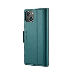 Turquoise IPhone 15 Plus CaseMe Slim Luxury 3 Card Slot Wallet Case -Cheap NewCase Store iphone 15 plus caseme 023 wallet case turquoise 3 57637.1696555947