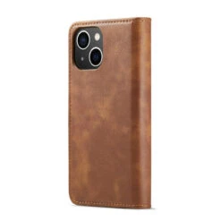 Brown IPhone 15 Plus DG.Ming Textured 3 Card 1 Cash Wallet Magnetic Case -Cheap NewCase Store iphone 15 plus dg ming wallet magnetic case brown 3 71279.1700735040