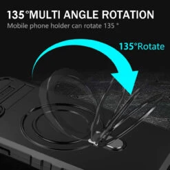 Black Magnetic Ring Shock / Drop Proof Magsafe Case For IPhone 15 Plus -Cheap NewCase Store iphone 15 plus magnetic holder phone case black 6 17962.1694656775