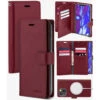 Wine IPhone 15 Plus Genuine Mercury Mansoor Diary Wallet Case