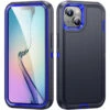 Navy Full Body Heavy Duty Defender Case For IPhone 15 Plus