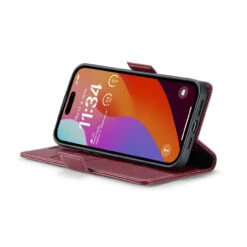 Wine CaseMe RFID Blocking Wallet Flip Folio Case For IPhone 15 Pro Max -Cheap NewCase Store iphone 15 pro max caseme 023 wallet case wine 5 23154.1696555937