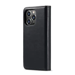 Black IPhone 15 Pro Max DG.Ming Textured 3 Card 1 Cash Wallet Magnetic Case -Cheap NewCase Store iphone 15 pro max dg ming wallet magnetic case black 3 43181.1700735052