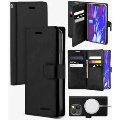 Black Mercury Mansoor Diary Flip Wallet Case For IPhone 15 Pro Max