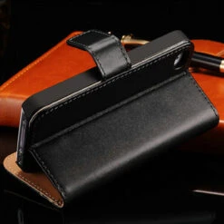 Black Genuine Leather Wallet Case For Apple IPhone 4 / 4S -Cheap NewCase Store iphone 4 4s genuine leather wallet black 3 95891.1522646939