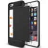 Black Shock Proof Slide Card Armor Case For IPhone 5, 5S, SE 1st Gen (2016)